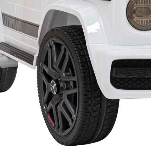Mercedes AMG G63 dla dzieci Biały + Pilot + MP3 LED + Wolny Start + EVA
