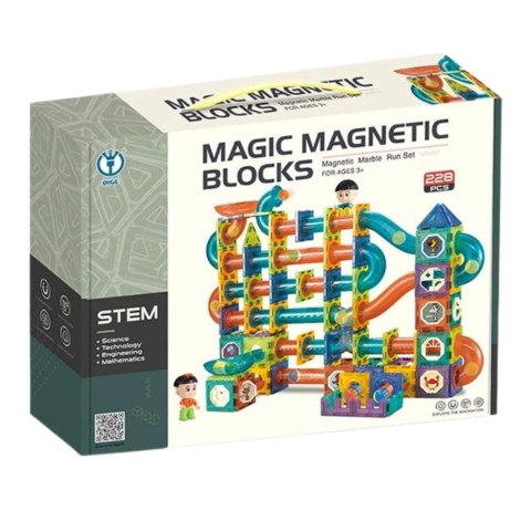 ZESTAW KLOCKI MAGNETYCZNE KONSTRUKCYJNE TOR UKŁADANKA ZAMEK FIGURKI 228 EL ZESTAW KLOCKI MAGNETYCZNE KONSTRUKCYJNE TOR UKŁADANKA ZAMEK FIGURKI 228 EL
