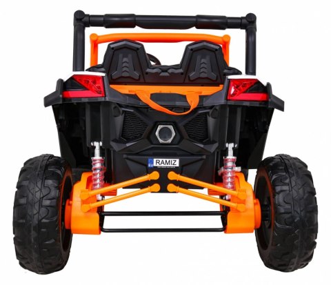 Buggy UTV-MX na akumulator dla dzieci Pomarańczowy + Napęd 4x4 + Pilot