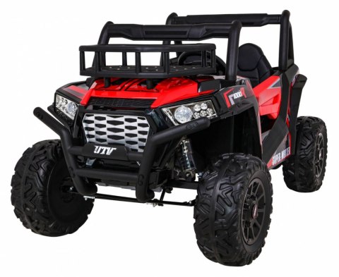 Buggy UTV Terenówka dla dzieci Czerwony + Pilot + Bagażnik + Wolny Start