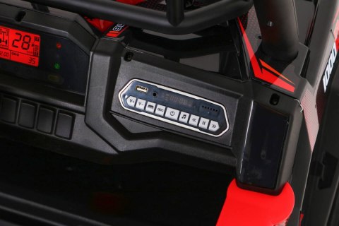 Buggy UTV Terenówka dla dzieci Czerwony + Pilot + Bagażnik + Wolny Start