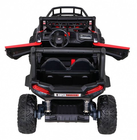 Buggy UTV Terenówka dla dzieci Czerwony + Pilot + Bagażnik + Wolny Start