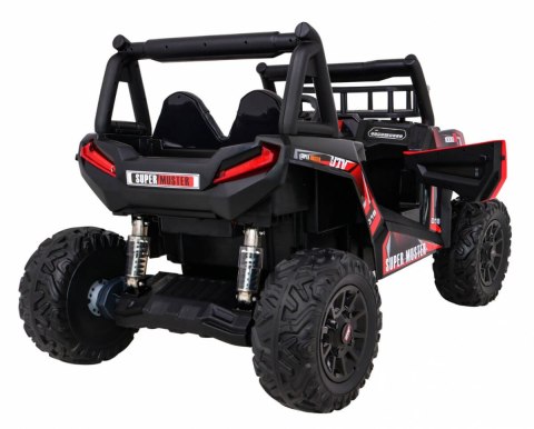 Buggy UTV Terenówka dla dzieci Czerwony + Pilot + Bagażnik + Wolny Start