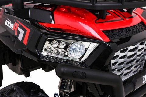 Buggy UTV Terenówka dla dzieci Czerwony + Pilot + Bagażnik + Wolny Start