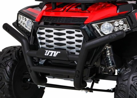 Buggy UTV Terenówka dla dzieci Czerwony + Pilot + Bagażnik + Wolny Start