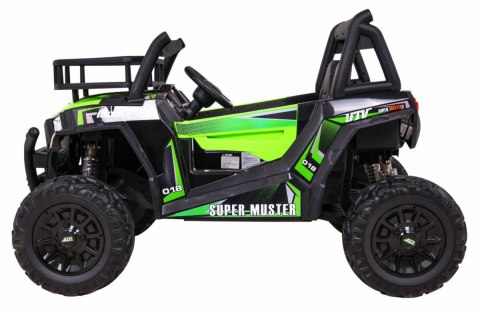 Buggy UTV Terenówka dla dzieci Zielony + Pilot + Bagażnik + Wolny Start