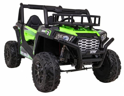 Buggy UTV Terenówka dla dzieci Zielony + Pilot + Bagażnik + Wolny Start