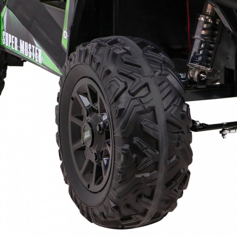 Buggy UTV Terenówka dla dzieci Zielony + Pilot + Bagażnik + Wolny Start