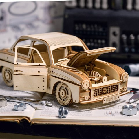 Little Story Drewniane Puzzle Model 3D - FSO Syrena 105 Little Story Drewniane Puzzle Model 3D - FSO Syrena 105