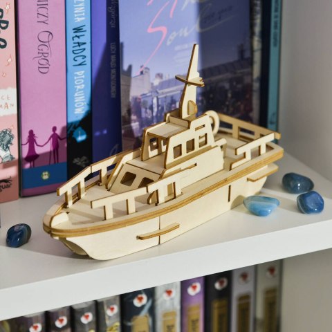 Little Story Drewniane Puzzle Model 3D - Jacht Little Story Drewniane Puzzle Model 3D - Jacht