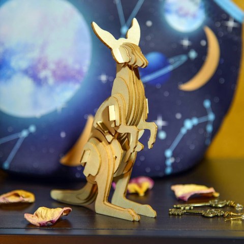 Little Story Drewniane Puzzle Model 3D - Kangur Little Story Drewniane Puzzle Model 3D - Kangur