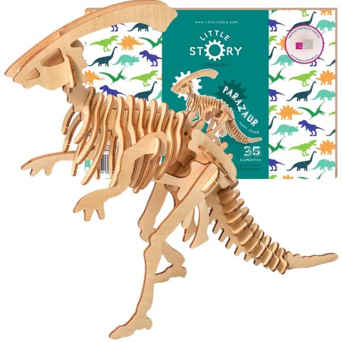 Little Story Drewniane Puzzle Model 3D - Parazaur Little Story Drewniane Puzzle Model 3D - Parazaur