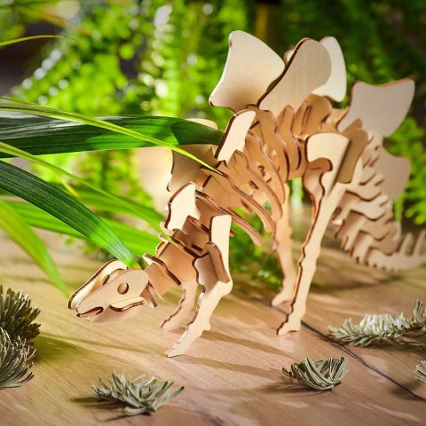 Little Story Drewniane Puzzle Model 3D - Stegozaur Little Story Drewniane Puzzle Model 3D - Stegozaur