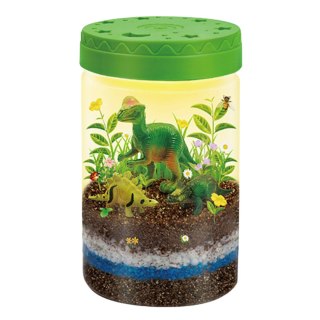 DINOZAUR TERRARIUM PROJEKTOR LAMPKA NOCNA DINOZAURY PIASEK NAKLEJKI ROŚLINY