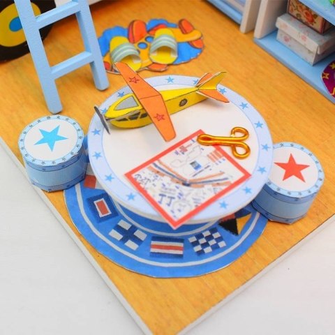 HONGDA Składany Drewniany Model Puzzle 3D DIY Charles's Room HONGDA Składany Drewniany Model Puzzle 3D DIY Charles's Room