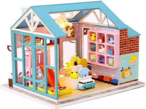 HONGDA Składany Drewniany Model Puzzle 3D DIY Sklep z Zabawkami HONGDA Składany Drewniany Model Puzzle 3D DIY Sklep z Zabawkami