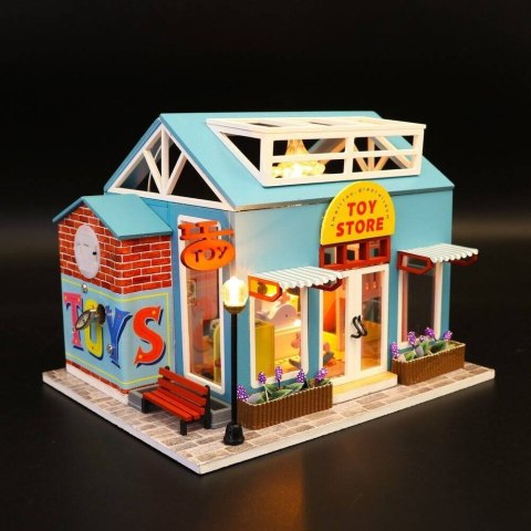 HONGDA Składany Drewniany Model Puzzle 3D DIY Sklep z Zabawkami HONGDA Składany Drewniany Model Puzzle 3D DIY Sklep z Zabawkami