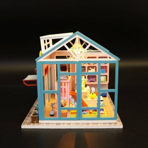 HONGDA Składany Drewniany Model Puzzle 3D DIY Sklep z Zabawkami HONGDA Składany Drewniany Model Puzzle 3D DIY Sklep z Zabawkami