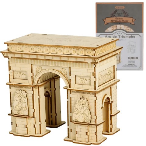 ROBOTIME Drewniane Puzzle 3D - Łuk Triumfalny ROBOTIME Drewniane Puzzle 3D - Łuk Triumfalny