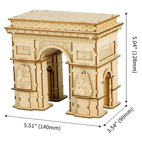 ROBOTIME Drewniane Puzzle 3D - Łuk Triumfalny ROBOTIME Drewniane Puzzle 3D - Łuk Triumfalny