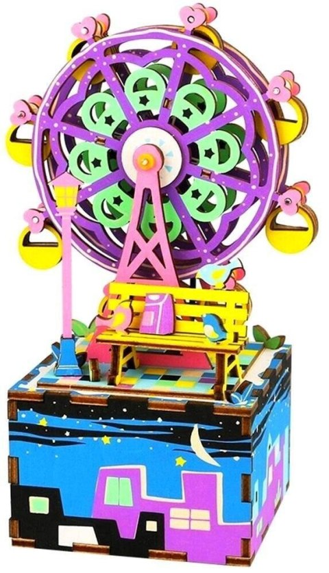 ROBOTIME Drewniane Puzzle 3D - Pozytywka Diabelski Młyn ROBOTIME Drewniane Puzzle 3D - Pozytywka Diabelski Młyn
