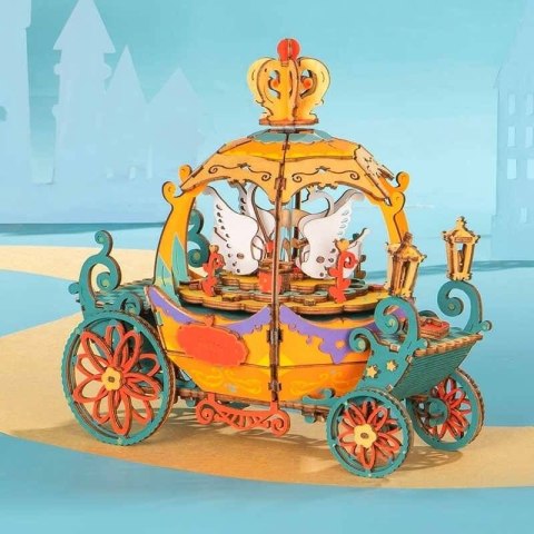 ROBOTIME Drewniane Puzzle 3D - Pozytywka Kareta ROBOTIME Drewniane Puzzle 3D - Pozytywka Kareta