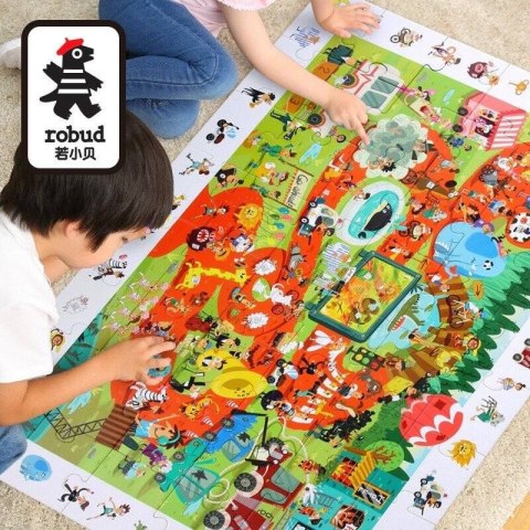 ROBOTIME Drewniane Puzzle + Gra Edukacyjna 48 el. ROBOTIME Drewniane Puzzle + Gra Edukacyjna 48 el.