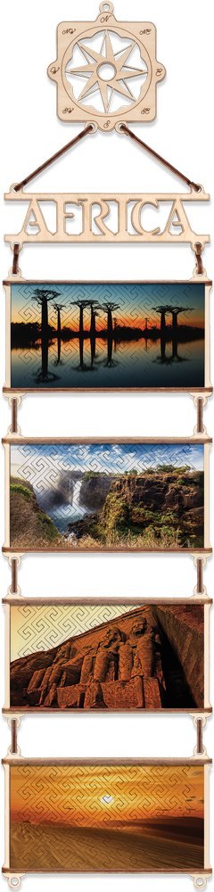 EWA Drewniane Dwustronne Puzzle - Afryka EWA Drewniane Dwustronne Puzzle - Afryka