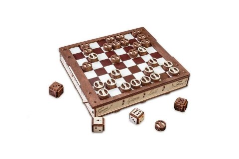 EWA Drewniane Puzzle 3D - Zestaw Gier EWA Drewniane Puzzle 3D - Zestaw Gier