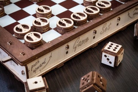 EWA Drewniane Puzzle 3D - Zestaw Gier EWA Drewniane Puzzle 3D - Zestaw Gier
