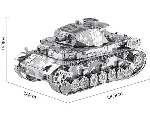 Piececool Puzzle Metalowe Model 3D - Czołg IV Piececool Puzzle Metalowe Model 3D - Czołg IV