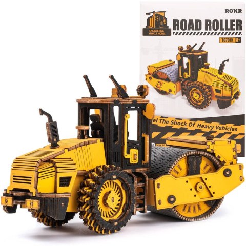 ROBOTIME Drewniane Model Puzzle 3D - Walec drogowy ROBOTIME Drewniane Model Puzzle 3D - Walec drogowy