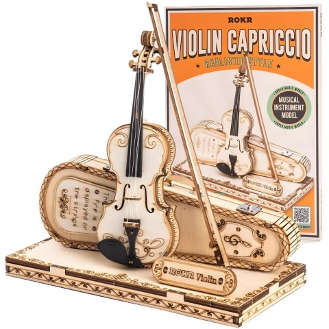 ROBOTIME Drewniane Puzzle 3D - Skrzypce ROBOTIME Drewniane Puzzle 3D - Skrzypce
