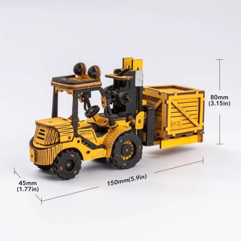 ROBOTIME Drewniane Puzzle 3D - Wózek Widłowy ROBOTIME Drewniane Puzzle 3D - Wózek Widłowy