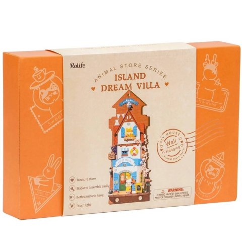 ROBOTIME Składany Drewniany Model Puzzle 3D - Domek na Wyspie Marzeń ROBOTIME Składany Drewniany Model Puzzle 3D - Domek na Wyspie Marzeń