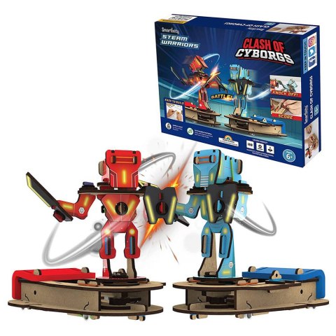 Smartivity Drewniane Mechaniczne Puzzle 3D - Bitwa Cyborgów Smartivity Drewniane Mechaniczne Puzzle 3D - Bitwa Cyborgów