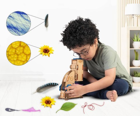Smartivity Drewniane Mechaniczne Puzzle 3D - Mikroskop Smartivity Drewniane Mechaniczne Puzzle 3D - Mikroskop