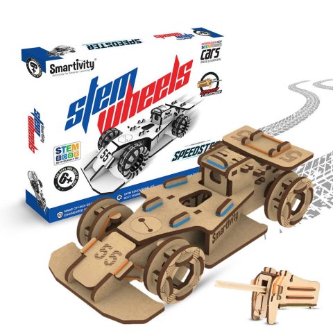 Smartivity Drewniane Mechaniczne Puzzle 3D - Wyścigówka Speedster Smartivity Drewniane Mechaniczne Puzzle 3D - Wyścigówka Speedster