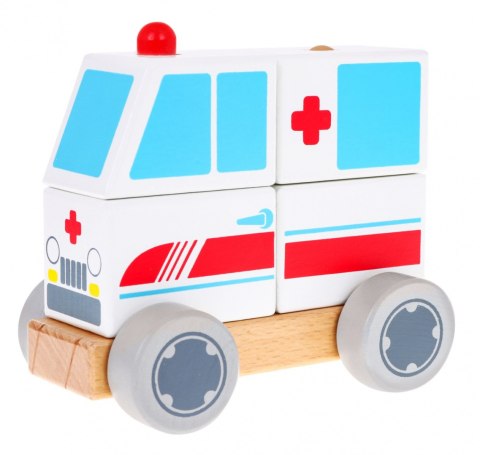 Drewniane Autko Ambulans Drewniane Autko Ambulans