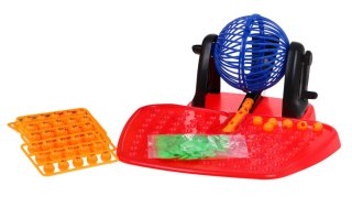 Gra Bingo dla dzieci 4+ Loteria liczbowa + Maszyna losująca z kołowrotkiem