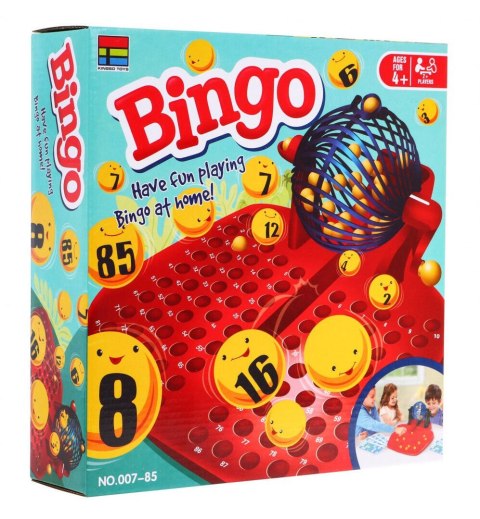 Gra Bingo dla dzieci 4+ Loteria liczbowa + Maszyna losująca z kołowrotkiem Gra Bingo dla dzieci 4+ Loteria liczbowa + Maszyna losująca z kołowrotkiem