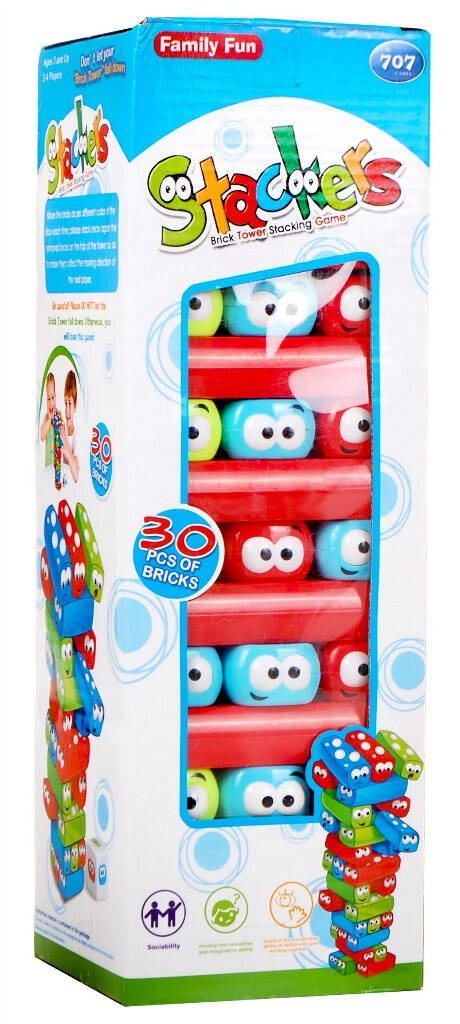 Gra zręcznościowa Dżenga Junior dla dzieci 3+ Chwiejąca się Wieża z Klocków Gra zręcznościowa Dżenga Junior dla dzieci 3+ Chwiejąca się Wieża z Klocków