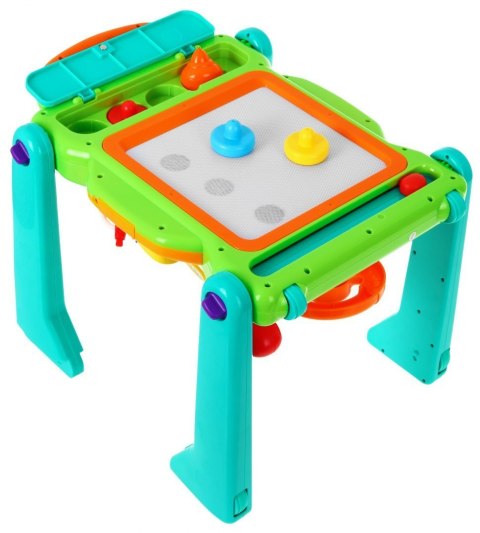 Interaktywny Jeździk 4w1 dla dzieci 9-18m+ Pchaczyk + Stolik + Tablica