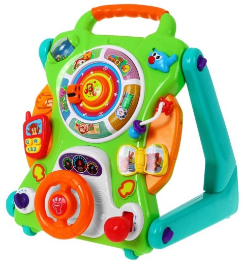 Interaktywny Jeździk 4w1 dla dzieci 9-18m+ Pchaczyk + Stolik + Tablica