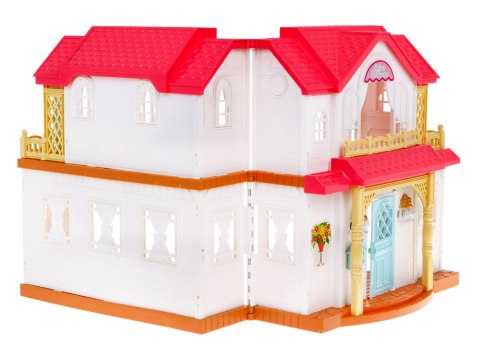 Interaktywny rozkładany domek z figurkami dla dzieci 3+ Zabawa w dom