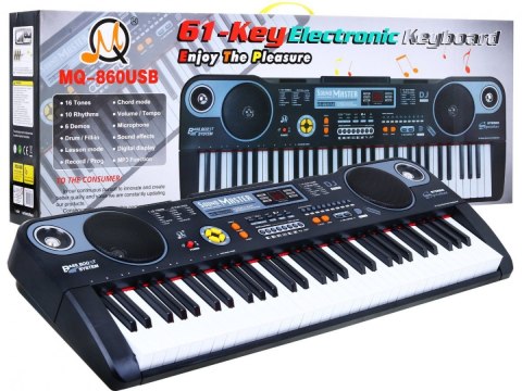 Keyboard z funkcjami dla dzieci 5+ Zestaw muzyczny Tryb lekcji Mikrofon Keyboard z funkcjami dla dzieci 5+ Zestaw muzyczny Tryb lekcji Mikrofon
