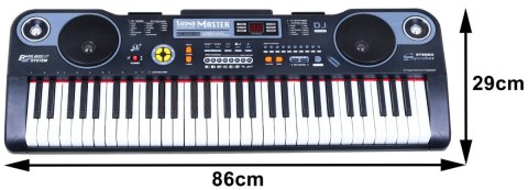 Keyboard z funkcjami dla dzieci 5+ Zestaw muzyczny Tryb lekcji Mikrofon Keyboard z funkcjami dla dzieci 5+ Zestaw muzyczny Tryb lekcji Mikrofon