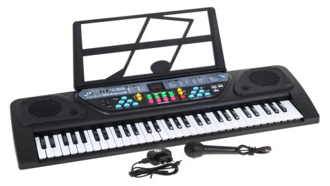 Keyboard z trybem nauki dla dzieci Stojak na nuty Mikrofon Nagrywanie 6161 Keyboard z trybem nauki dla dzieci Stojak na nuty Mikrofon Nagrywanie 6161