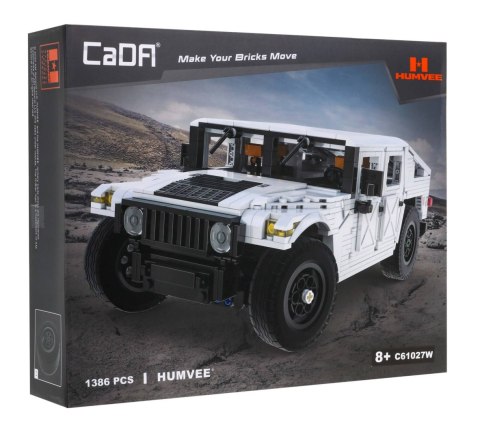 Klocki techniczne CaDA 1386 el. Humvee pojazd wojskowy 1:12 dla dzieci 8+ Klocki techniczne CaDA 1386 el. Humvee pojazd wojskowy 1:12 dla dzieci 8+