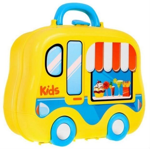 Przenośna kuchnia Food Truck dla dzieci 3+ Walizka z kółkami + Akcesoria Przenośna kuchnia Food Truck dla dzieci 3+ Walizka z kółkami + Akcesoria